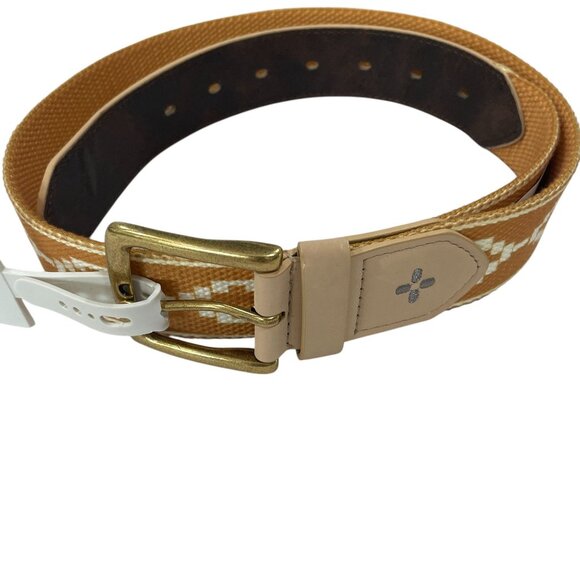 World Map Necktie Tan Woven Belt Elephant Bracelet Gift Set Men Travel Style - Picture 6 of 14